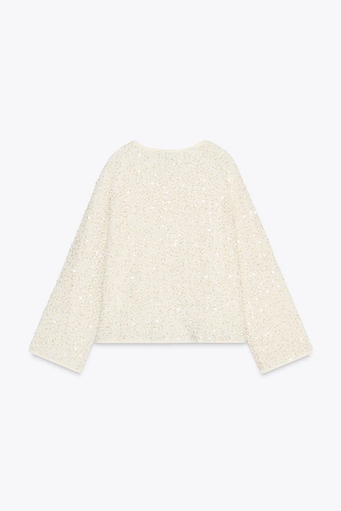 SEQUIN CARDIGAN