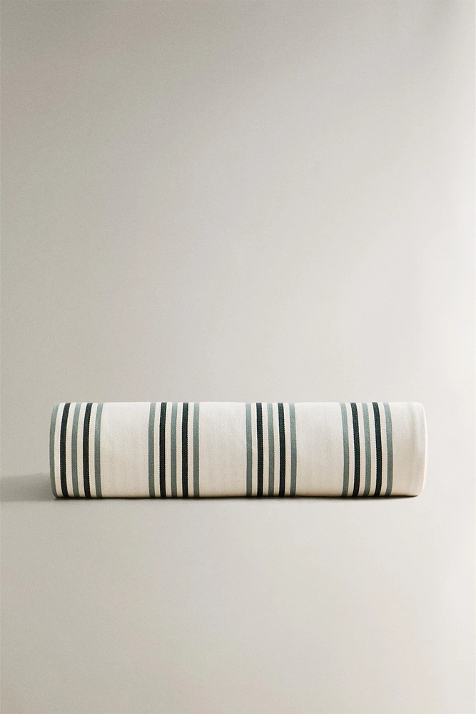 SERVIETTE DE PLAGE PARÉO COTON RAYURES