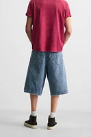 BERMUDA DENIM COUPE OVERSIZE