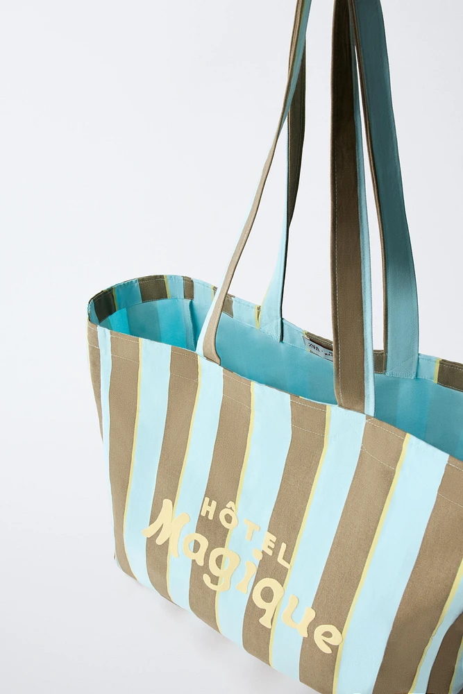 SAC SHOPPER RAYURES HÔTEL MAGIQUE © X ZARA