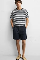 TEXTURED REGULAR FIT SHORTS