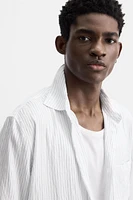 CHEMISE RAYURES MÉLANGE VISCOSE