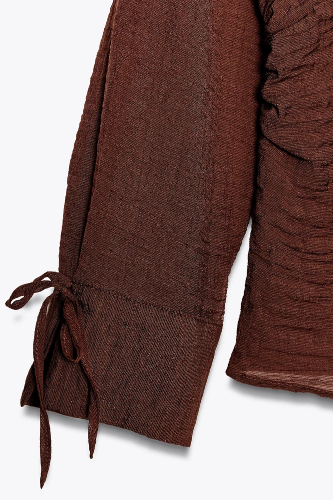 WRINKLED EFFECT SHIRT