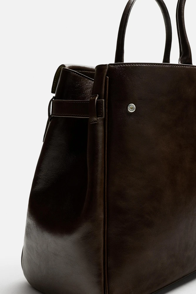 LEATHER TOTE BAG