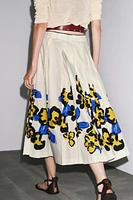 ZW COLLECTION PRINTED PLEATED SKIRT