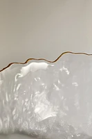 GLASS SALAD BOWL WITH RIM