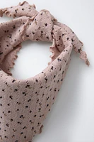 FLORAL BANDANA BLEND KNIT SWEATER