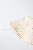 COTTON LINEN BUCKET HAT