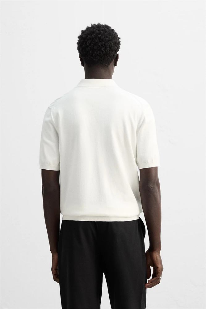 KNIT COTTON POLO SHIRT