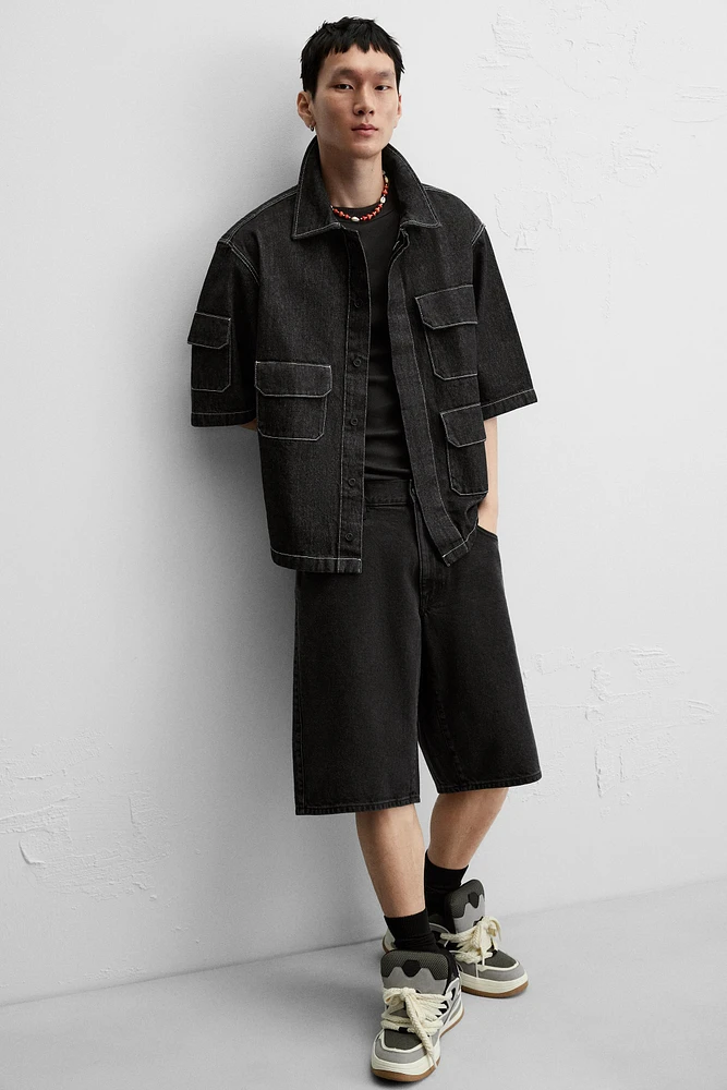 DENIM SHIRT WITH POCKETS