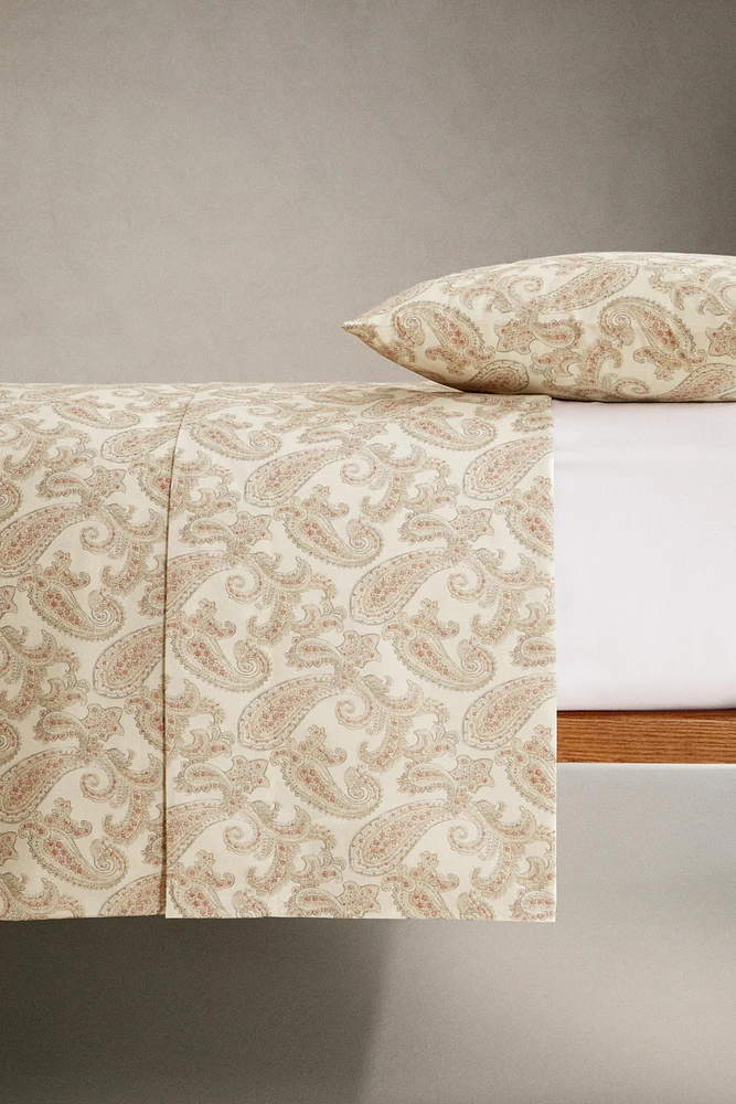 PAISLEY-PRINT DUVET COVER