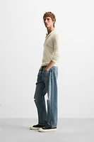 JEAN STRAIGHT FIT REGULAR DÉCHIRÉ