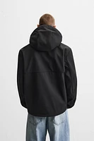 HOODED TECHNICAL JACKET