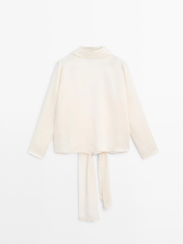 Flowing shirt with low-cut back - Studio