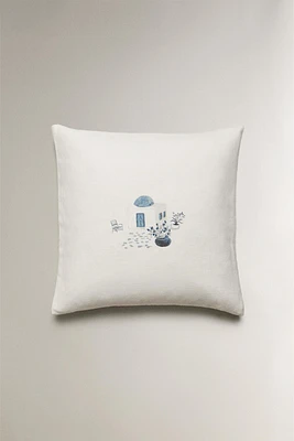 HOUSSE DE COUSSIN VILLAGE MARIN