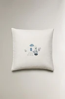 HOUSSE DE COUSSIN VILLAGE MARIN