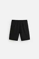 STRIPED JACQUARD SHORTS