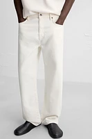 STRAIGHT FIT COTTON-HEMP JEANS