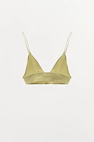 BRALETTE POINTELLE LACET SATINÉ