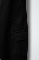 EMBROIDERED CARGO JOGGER PANTS