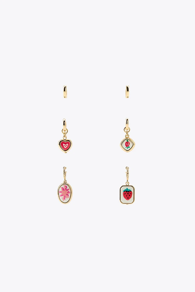 CHARMS HOOP EARRINGS PACK