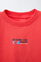 T-SHIRT AND BERMUDA SHORTS SET WITH TEXT PRINT