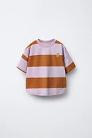 EMBROIDERED STRIPED T-SHIRT