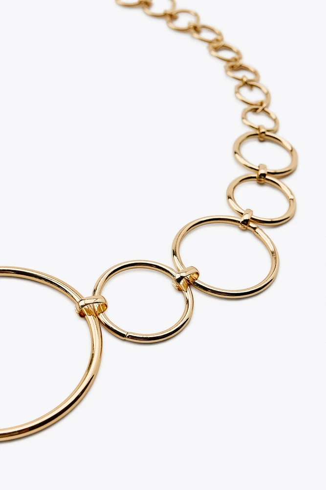 CEINTURE MÉTALLIQUE CERCLES