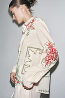 ZW COLLECTION EMBROIDERED SHIRT