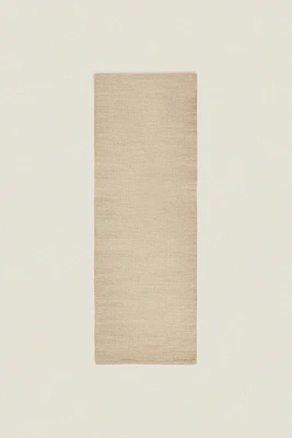 WOOL AND COTTON RUNNER RUG