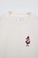 T-SHIRT WITH SANTA CLAUS EMBROIDERY