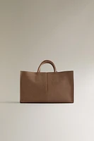 LEATHER MINI TOTE BAG