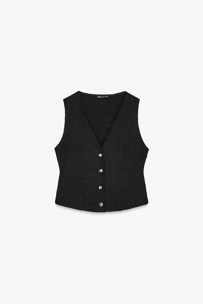 STRUCTURED VEST TOP