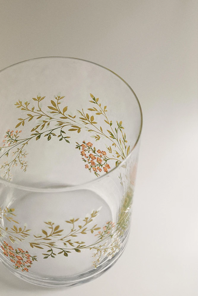 TRANSFER GLASS TUMBLER