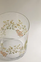 TRANSFER GLASS TUMBLER