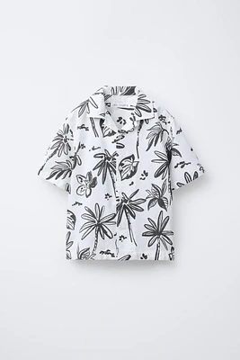 CHEMISE IMPRIMÉE PALMIERS