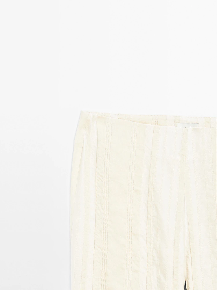 Pantalon flare en lin mélangé - Limited Edition