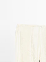 Pantalon flare en lin mélangé - Limited Edition