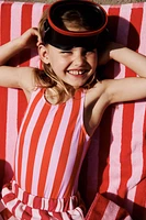 CASA LAWA © X ZARA KIDS STRIPED SWIMSUIT