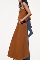 HEAVY COTTON STRAPLESS DRESS