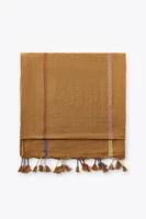 FOULARD À RAYURES AVEC LIN
