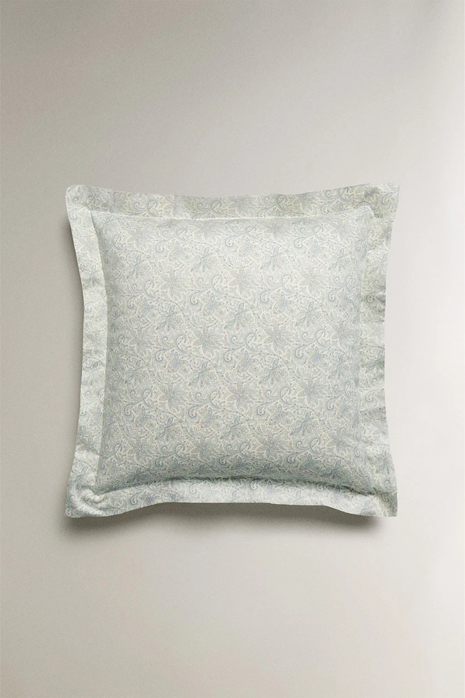 PAISLEY PRINT SATEEN PILLOWCASE