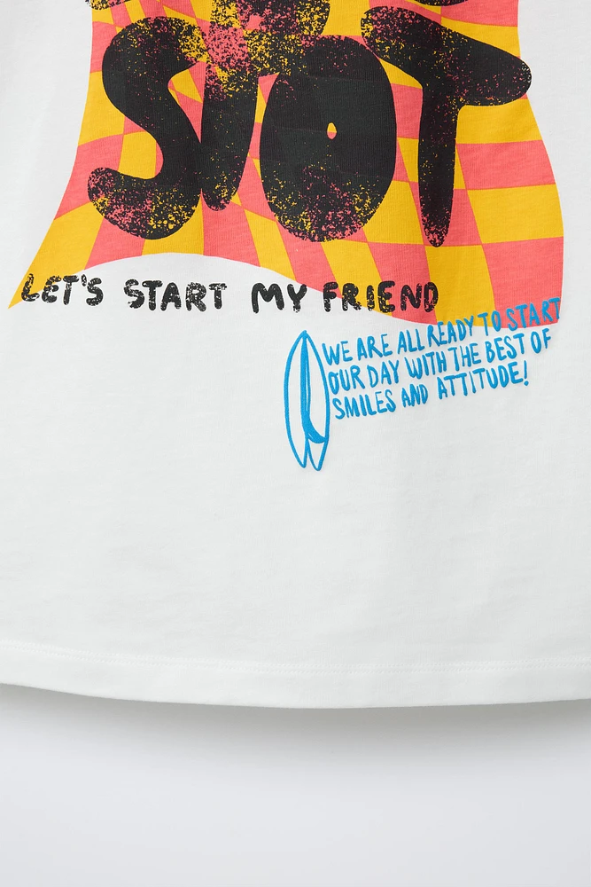 T-SHIRT À IMPRIMÉ GRAFFITI