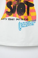 T-SHIRT À IMPRIMÉ GRAFFITI