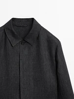 100% linen overshirt