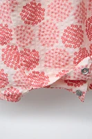 1-9 MOIS/ BARBOTEUSE KIMONO IMPRIMÉE FLEURS