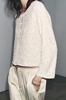 GILET EN MAILLE SEQUINS