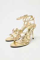METALLIC EFFECT FANCY SANDALS
