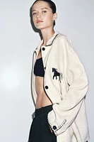 EMBROIDERED LINEN OVERSHIRT ZW COLLECTION