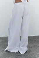 100% LINEN PALAZZO PANTS ZW COLLECTION